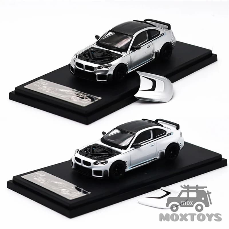 Fei xiang FX 1:64 M2 Silver White Limited500 Modellino Auto in Metallo Pressofuso