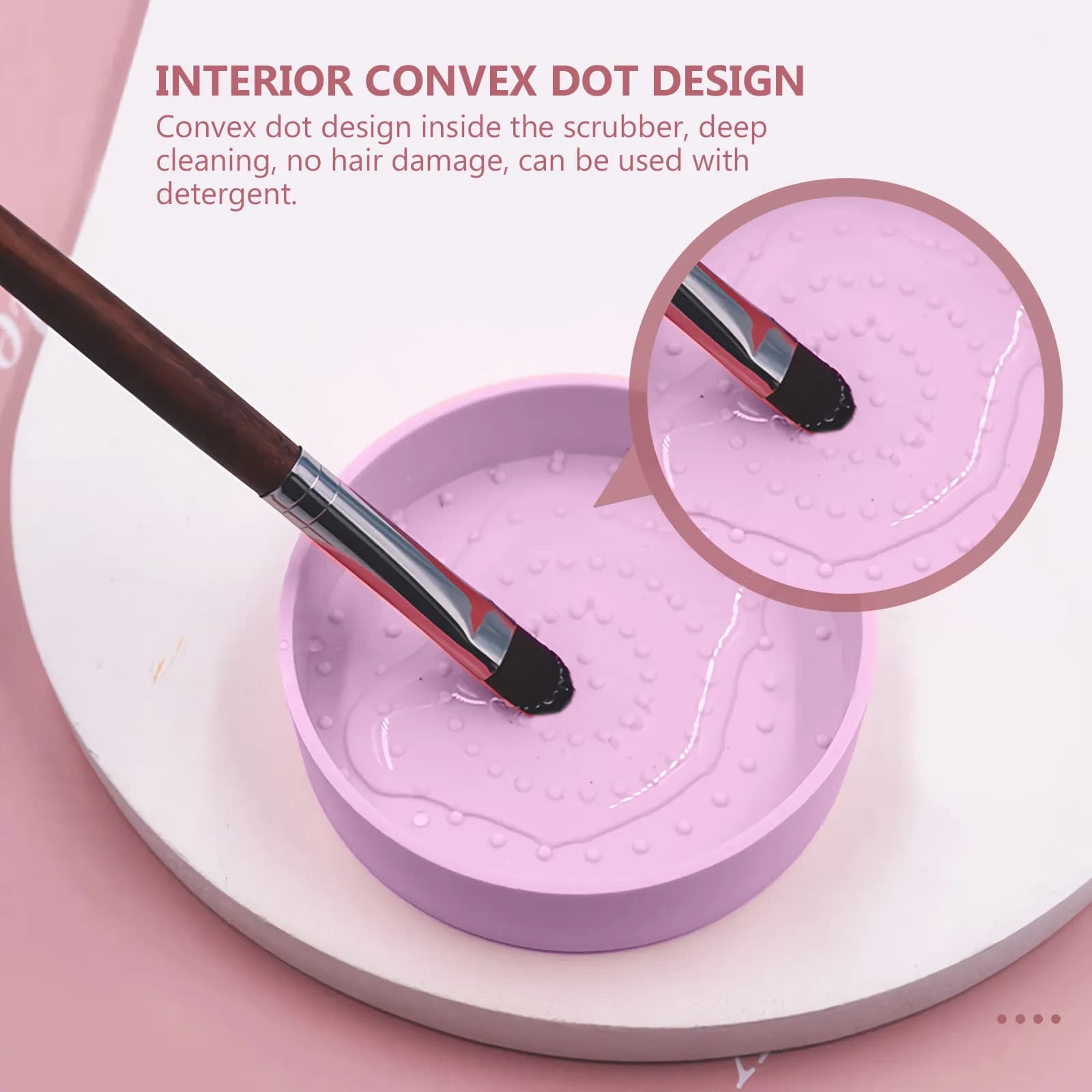 4Pcs Makeup Brush Cleaning Box Black Sponge Reusable Portable Eye Shadow Brush Cleaner Color Remover Sponge Makeup Accessories