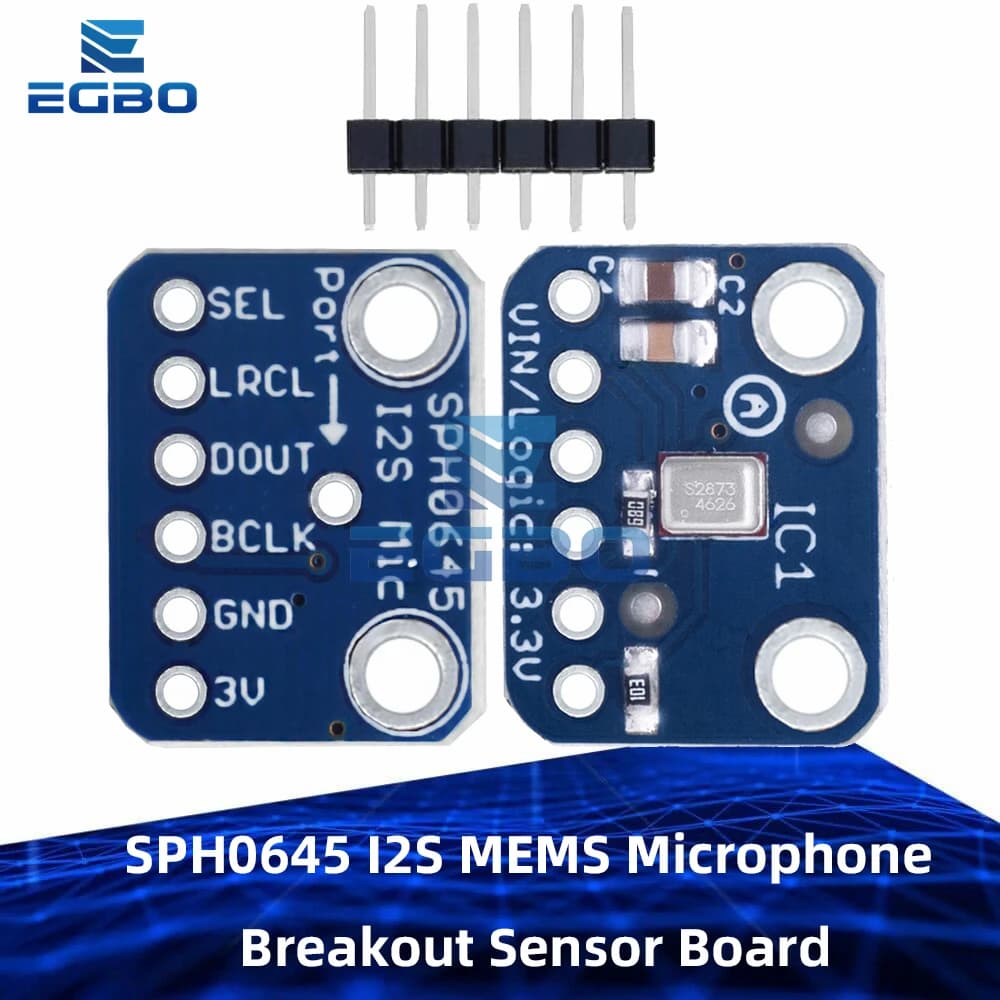 1 ~ 4PCS SPH0645 I2S MEMS Sensor Breakout Microphone Module SPH0645LM4H 1.6-3.6V Microphone Module for Arduino Raspberry Pi