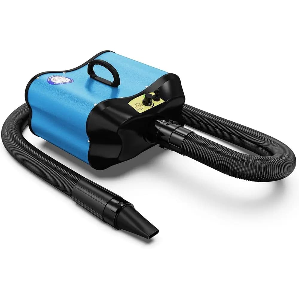 Asciugatore Professionale per Toelettatura Animali a Doppio Motore ad Alte Prestazioni in Blu Teal