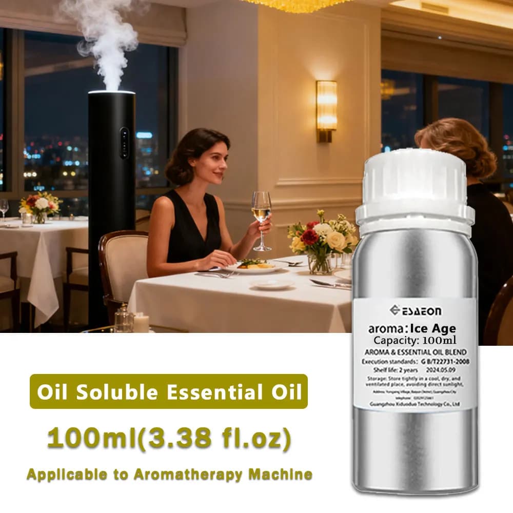 ESAEON 100ml (3.38 fl.oz) Ice Age Freesia Essential Oils, For Reed Diffuser & Fireless Aromatherapy & Waterless Aroma Diffusers
