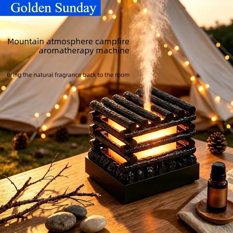 200ml humidifier - aromatherapy air diffuser - wooden humidifier - essential oil aromatherapy - ultra-fine atomizer - household