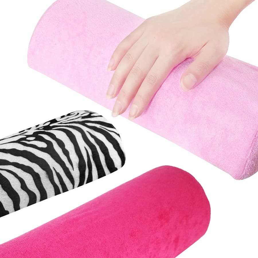 Cuscino Morbido in Spugna per Manicure, Supporto Portatile per Polso, Poggiabraccio per Nail Art