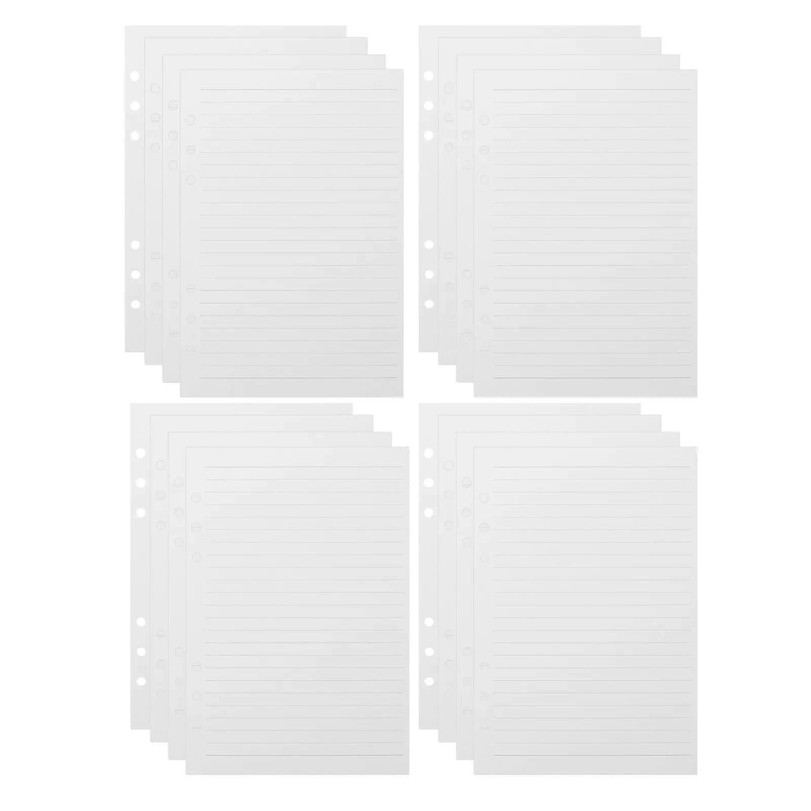 225Sheets Notebook Paper Refills A5 Ruled Loose Leaf Binder Planner Inserts Journal Refillable Notebook Filler Paper