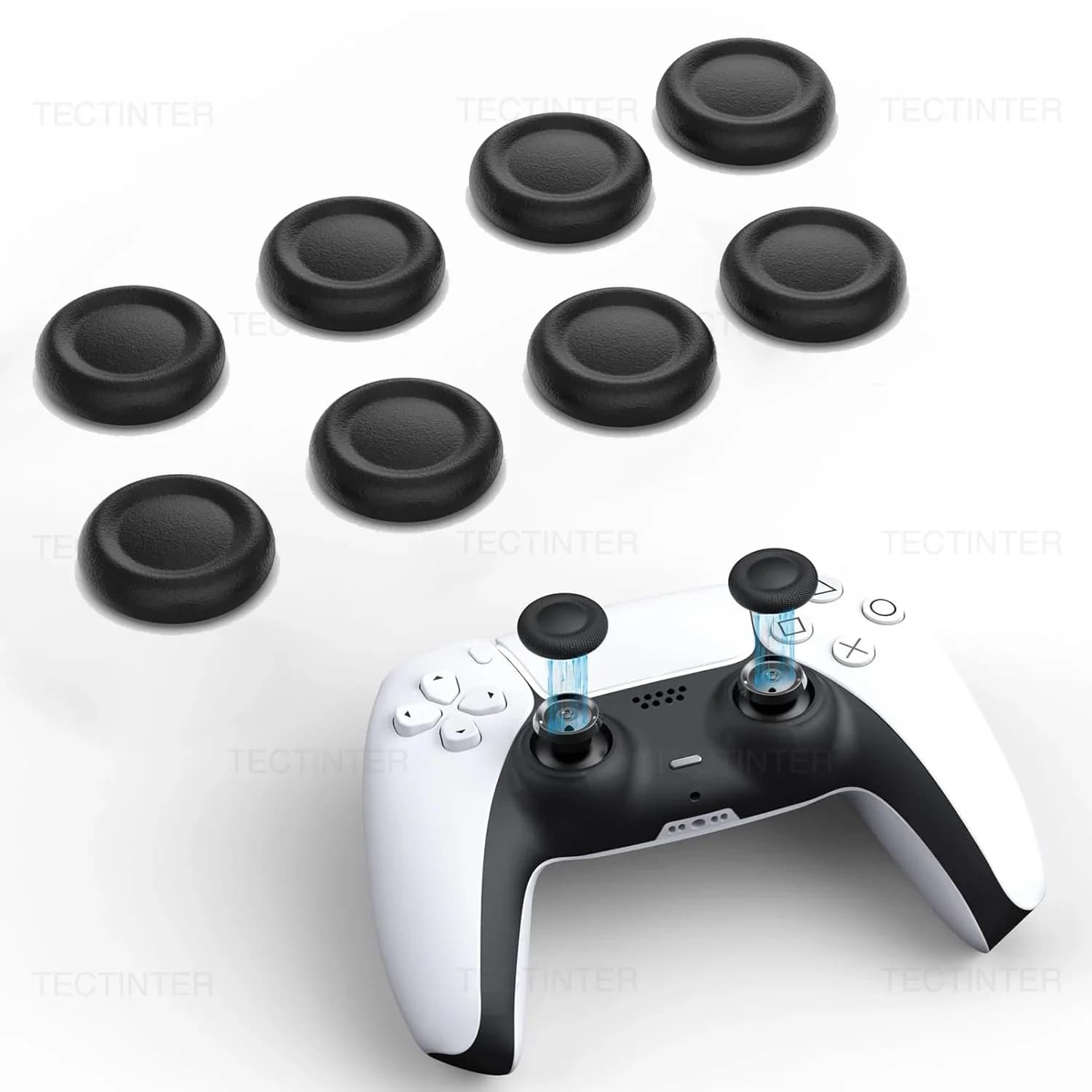 Cappucci di Ricambio per Joystick Controller PS4/PS5, Copri-Levette, Parti di Riparazione per Accessori PS5