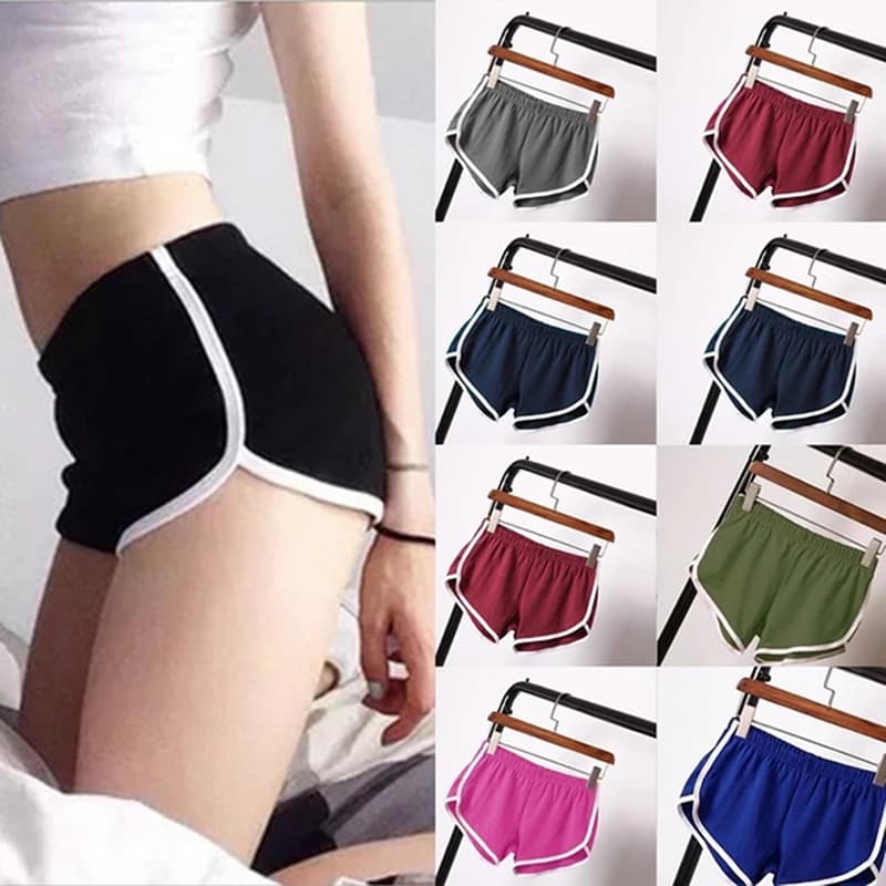 Pantaloncini Sportivi Estivi da Donna per Yoga, Spiaggia, Palestra, Allenamento, Casual con Fascia Elastica Comoda