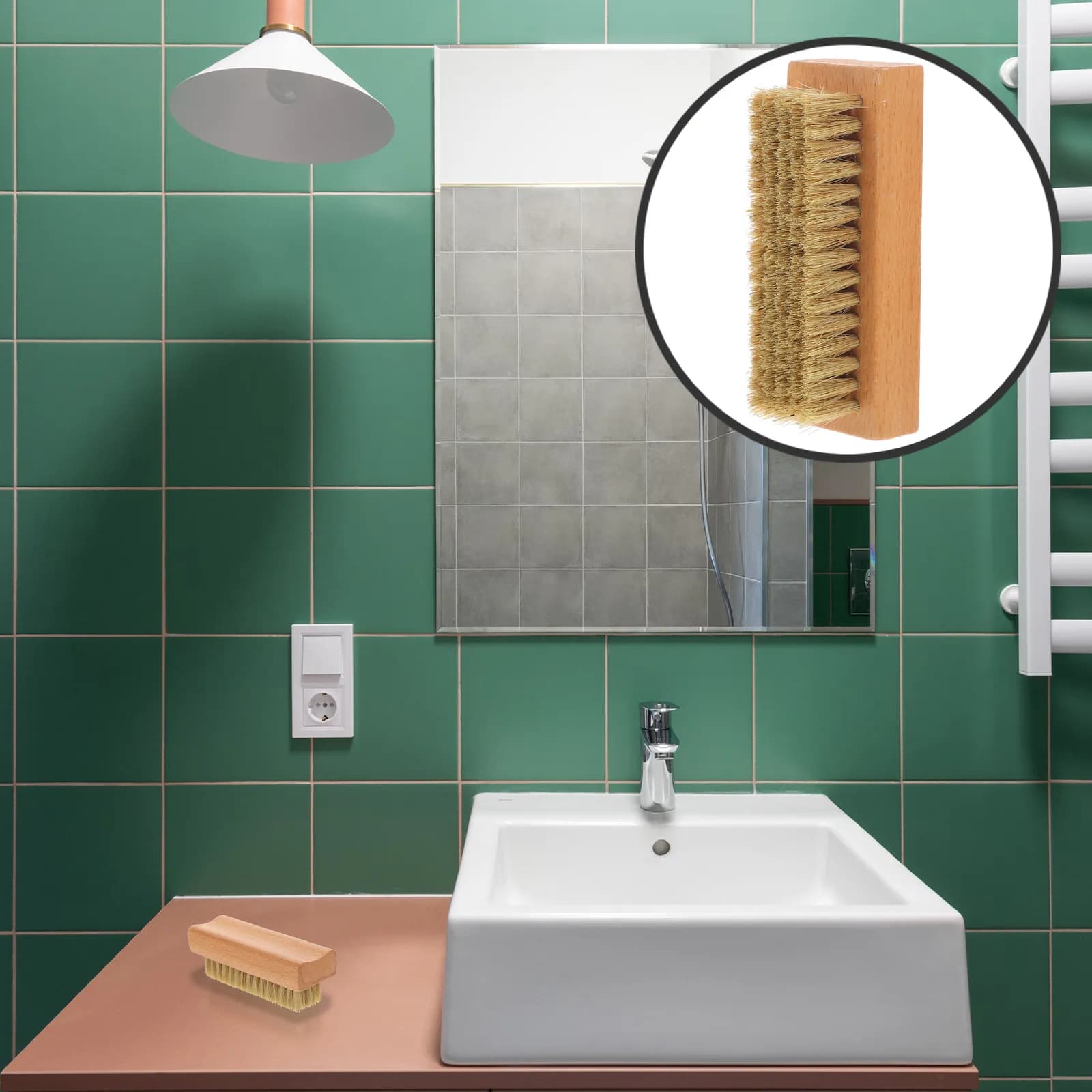 Spazzola per Vestiti con Setole Morbide, Spazzola Professionale per Pulizia Lavanderia e Scarpe, Lavaggio a Mano, Uso Domestico, Design Compatto Giallo Chiaro