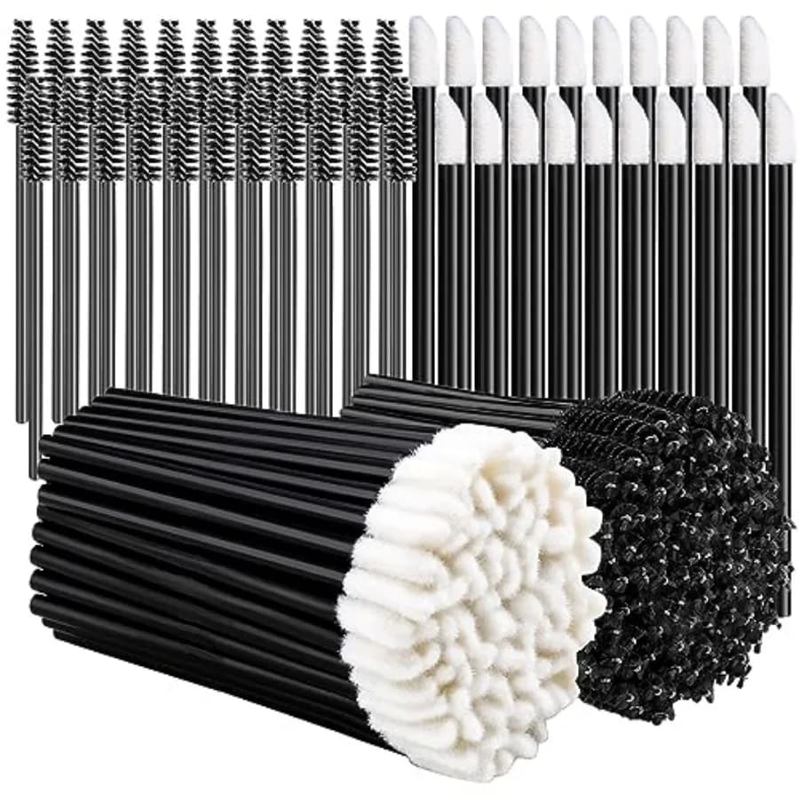 Mascara Wands, Disposable Mascara Wand 200pcs, Lip Applicators Disposable Mascara Makeup Applicator Lipgloss Lip Brush Mascara