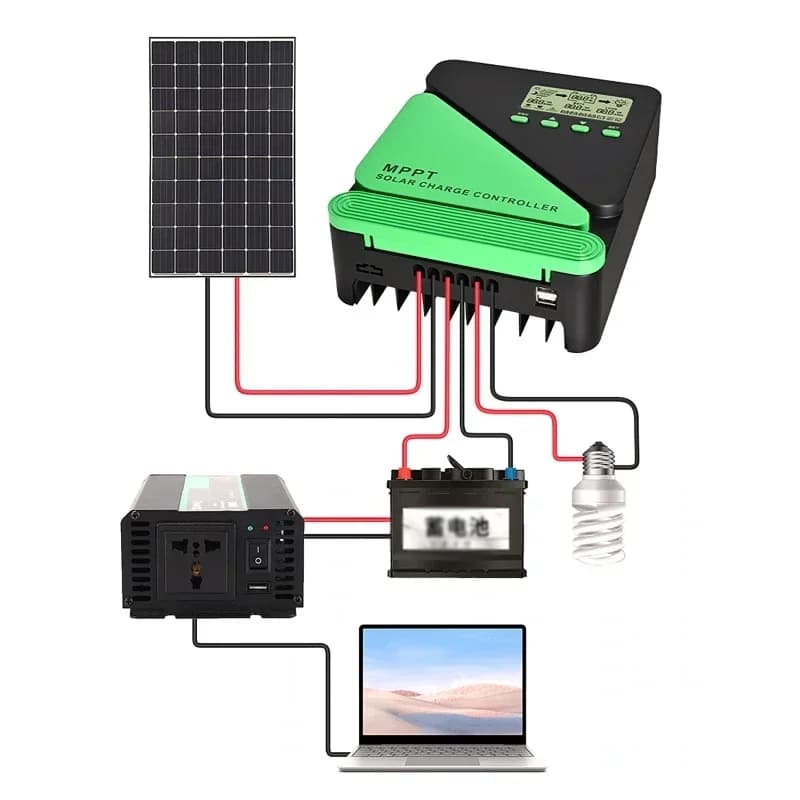 Regolatore solare WiFi 12V 24V MPPT Regolatore automatico di carica del pannello solare 30A 60A LCD USB per batteria al litio al piombo Lifepo4