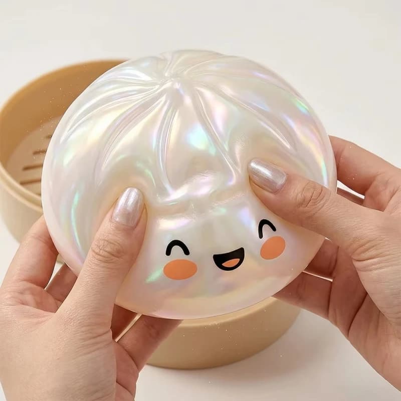 Giocattolo Antistress a Forma di Panino, Giocattolo Sensoriale Colorato a Forma di Raviolo, Palla Spremibile Rimbalzante, Divertente Regalo di Compleanno per Bambini