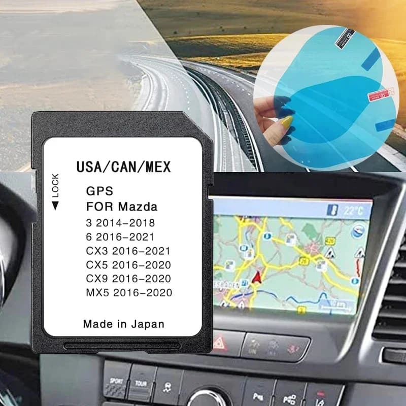 Scheda SD di navigazione Sat Nav USA Canada Messico per dispositivo GPS per Mazda 3 6 CX3 5 9 MX5