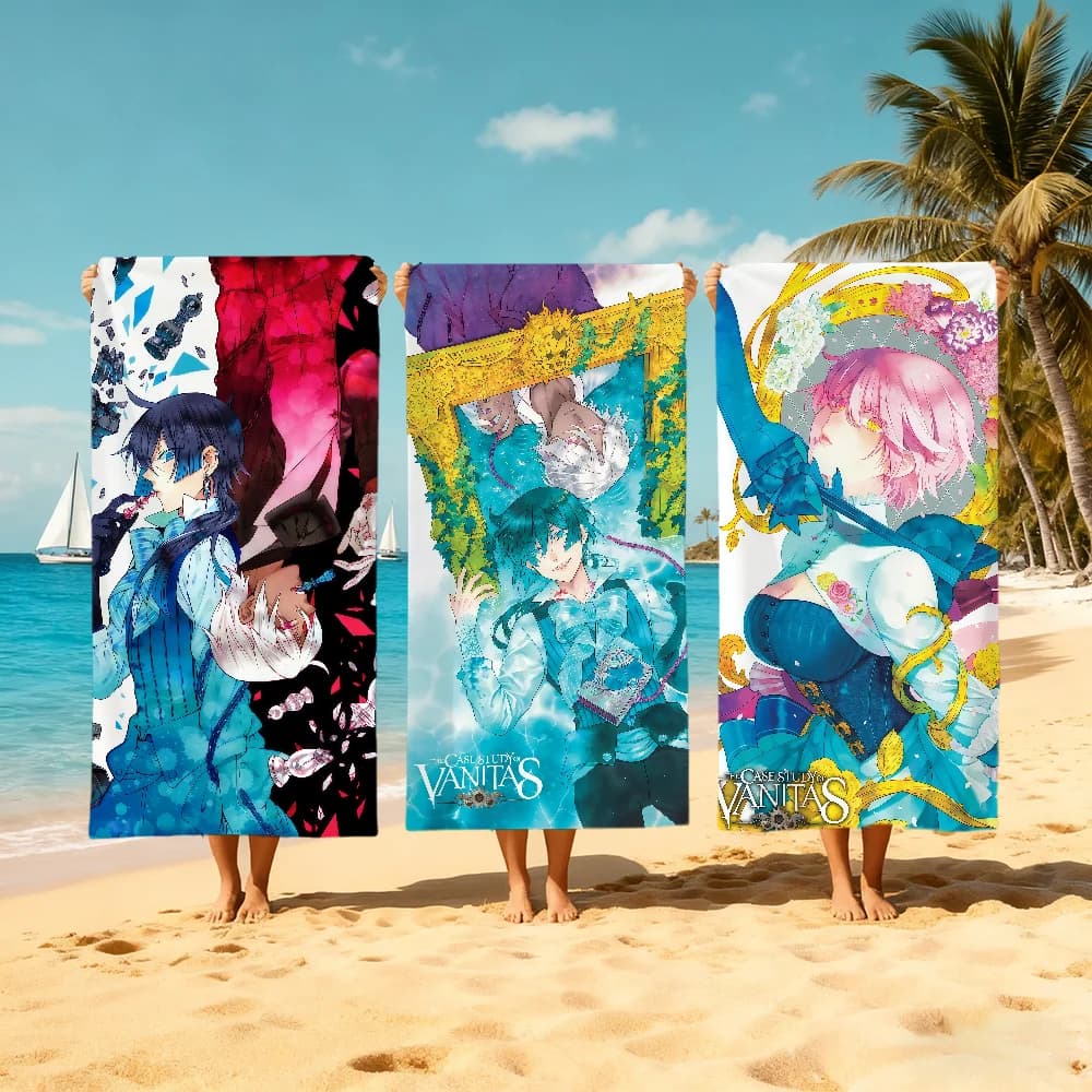 The C-Case S-Study Of V-Vanitas Towel Large Quick-Drying Microfiber soft Beach Towel for Travel Fitness Sauna Bathing Camping