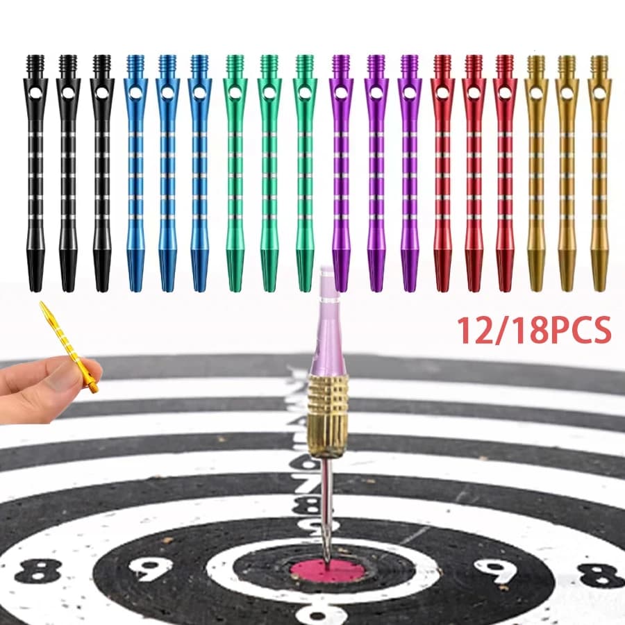 Aste per freccette per punta in acciaio, steli per freccette leggeri e durevoli - Uso amatoriale per giochi interni/esterni, accessori per freccette
