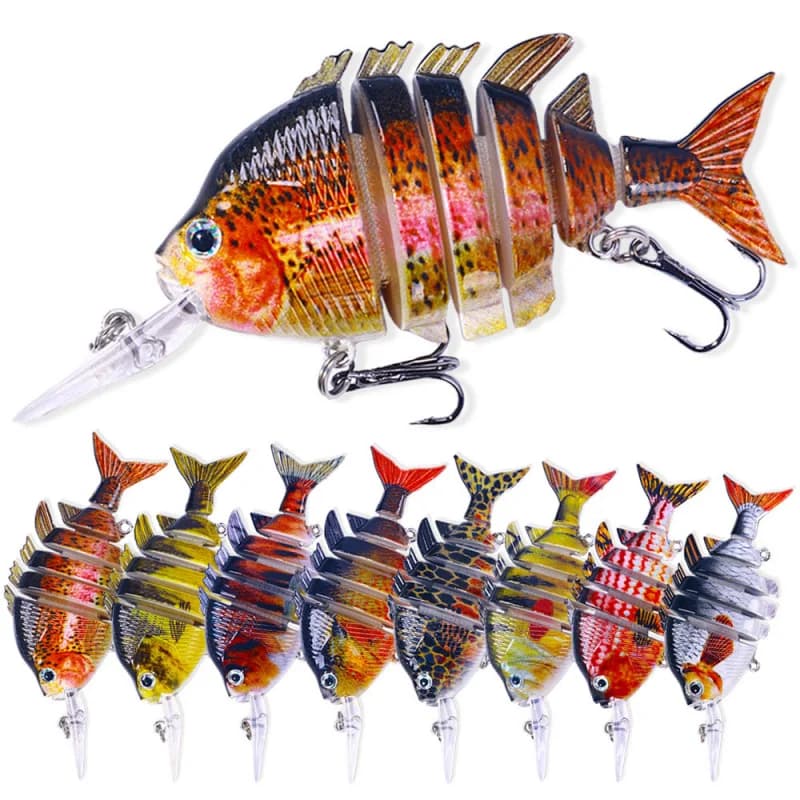 Set di Esche Artificiali Bioniche Multi-Sezione da 16,5g per la Pesca Sportiva