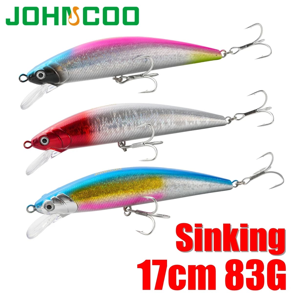 Heavy Sinking Big Minnow 17cm 83g Fishing Lures Pesca Wobbler Artificial Hard Baits for Seabass Long Casting Swimbait Lure