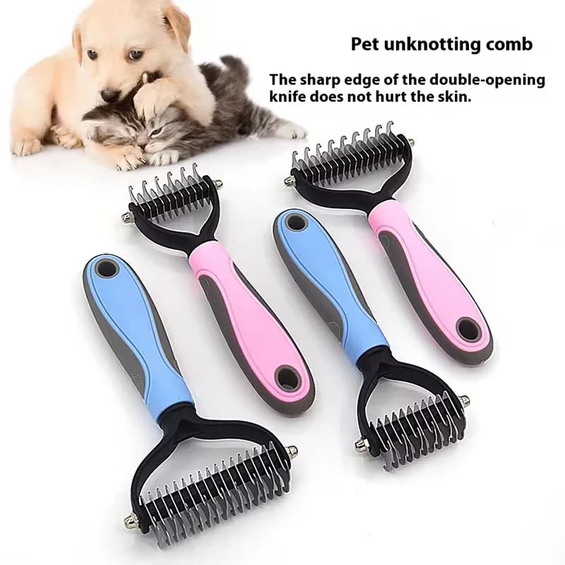 Spazzola professionale per rimuovere i peli di cani, tagliaunghie per peli di animali domestici, pettine per cuccioli, gatti, spazzole per toelettatura di cani
