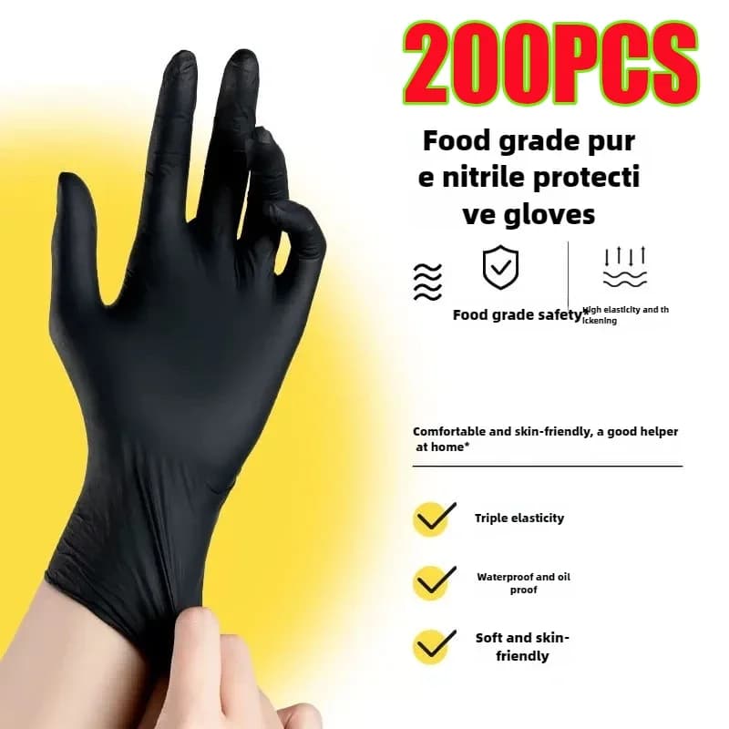10-100PCS Guanti in lattice Guanti di gomma usa e getta Cucina di casa Strumenti di cottura Tatuaggio Lavaggio Auto Pulizia domestica Guanti da lavoro
