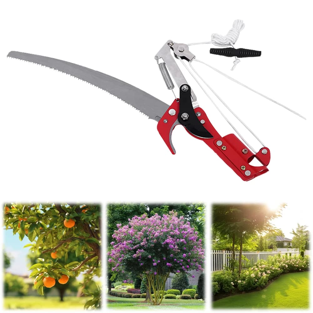 Sega per Potatura Alberi Estensibile, Tagliarami per Altezze Elevate, Cesoie per Potatura Ergonomiche, Attrezzi per Raccolta Frutta