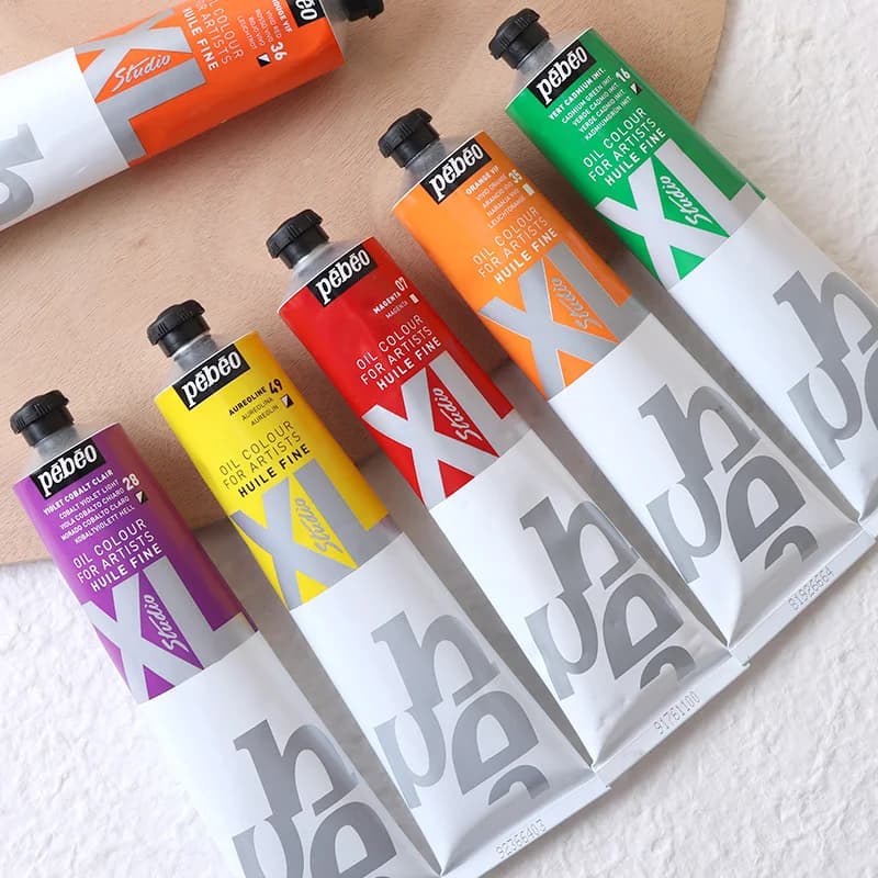 French Pebeo professional XL series Oil paint 80ml acrylic paint Oil paint for art studentsart supplies School supplies