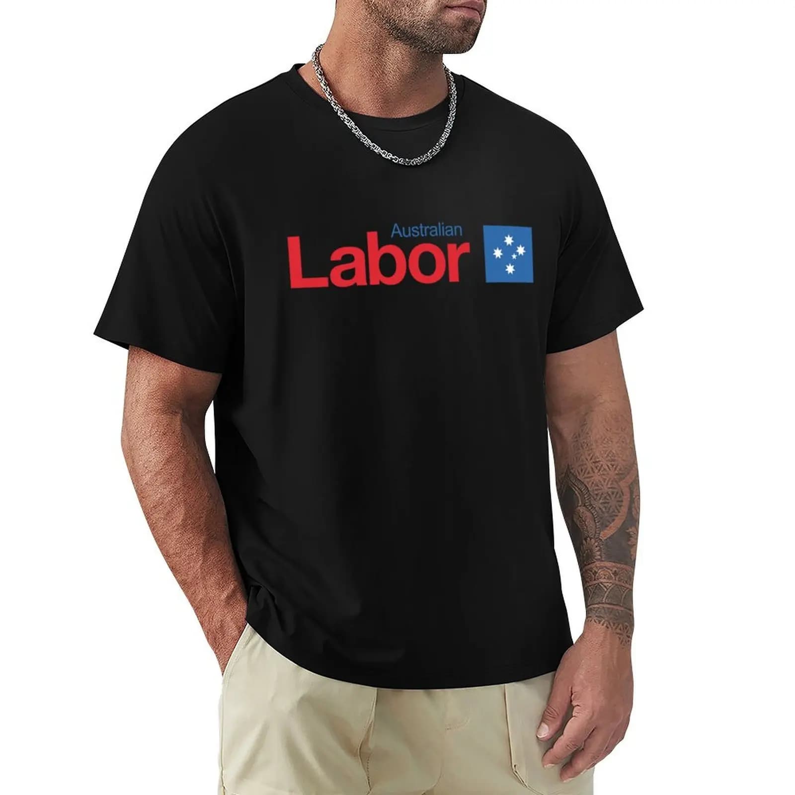 T-shirt del Partito Labor Australiano, modello Basic Comfort Fit da uomo