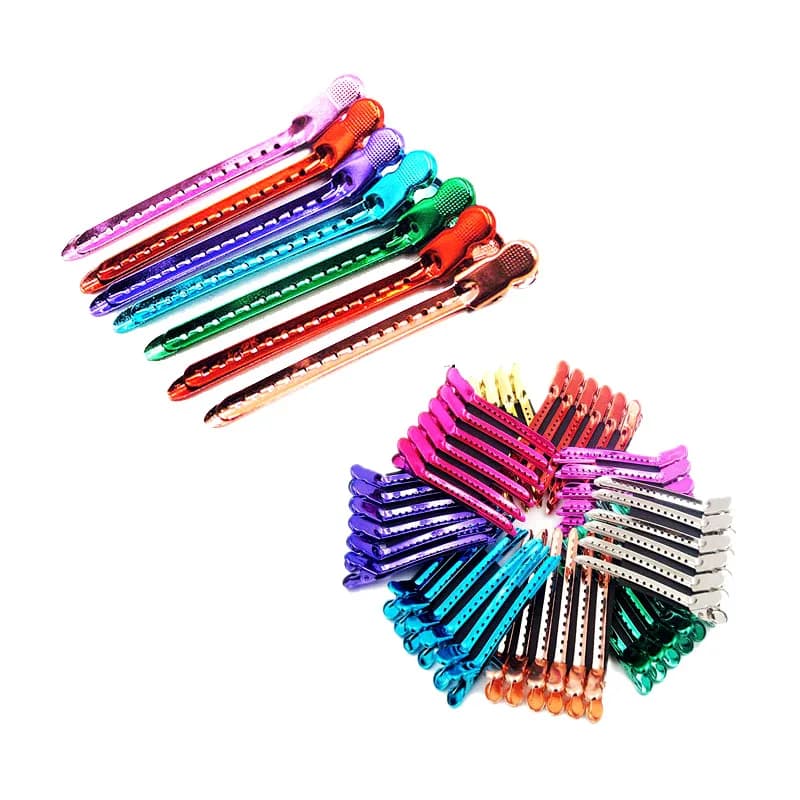 12pcs Hair Clips Alligator Hair Clips Duckbill Sectioning Clamps Styling Wave Tool for Professional Salon Barber Hair Tool