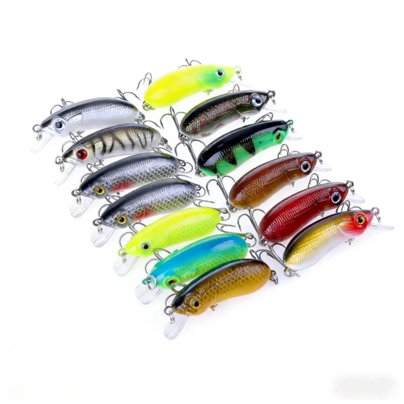 Set of Artificial baits CC50 Submerged Little Chubby 5CM 7G, Highly Bionic bait for Freshwater and Salt, Micro Universal bait for Long Lances