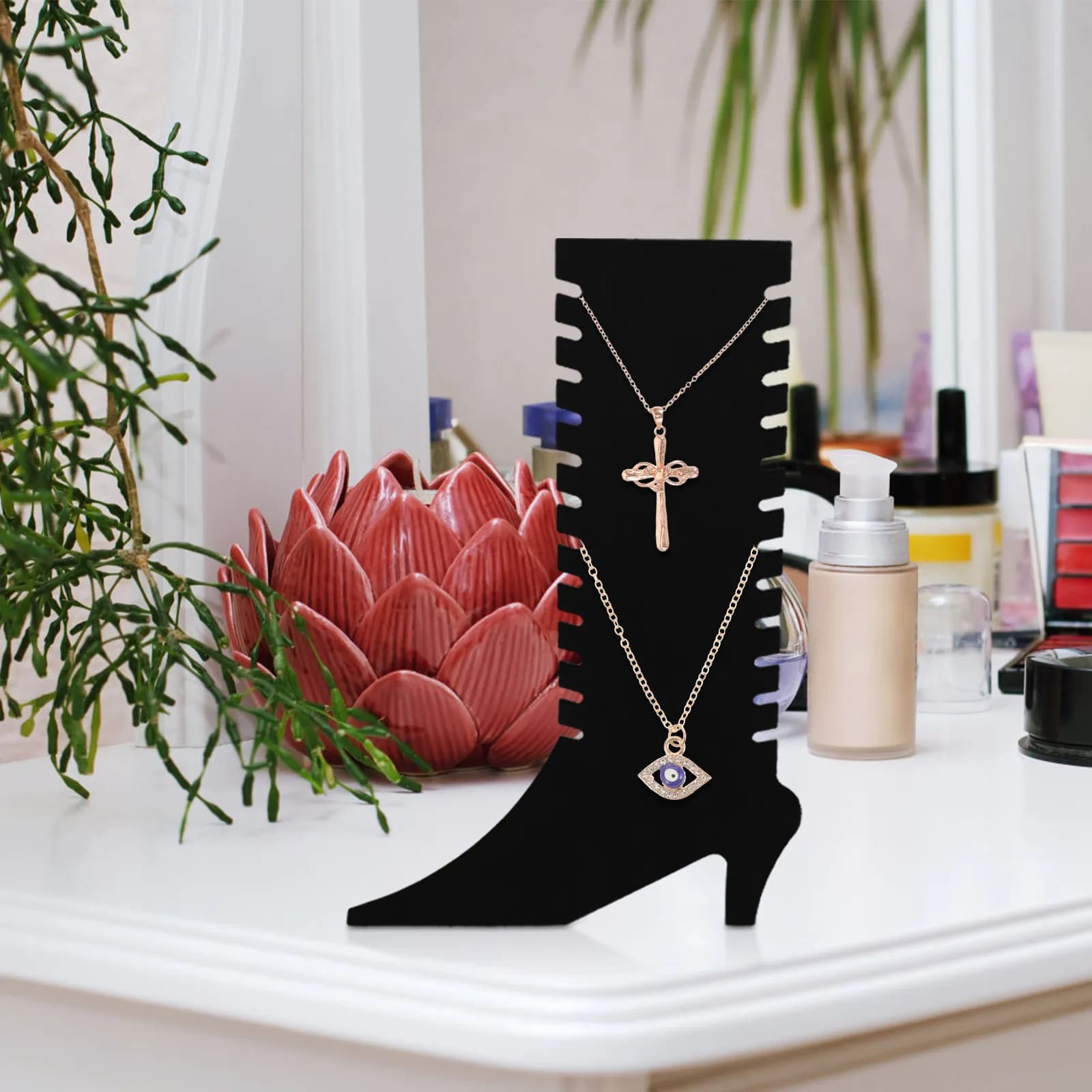 Multifunctional Foldable Jewelry Stand for Necklaces Bracelets Anklets Jewelry Store Display Photography Prop Retail Exhibition