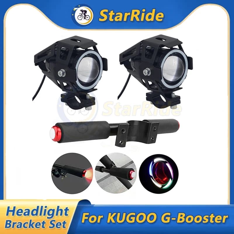 Per KUGOO G-Booster Ninebot Set di staffe per fari per Scooter elettrici accessori per la modifica supporto per supporto per luce di estensione