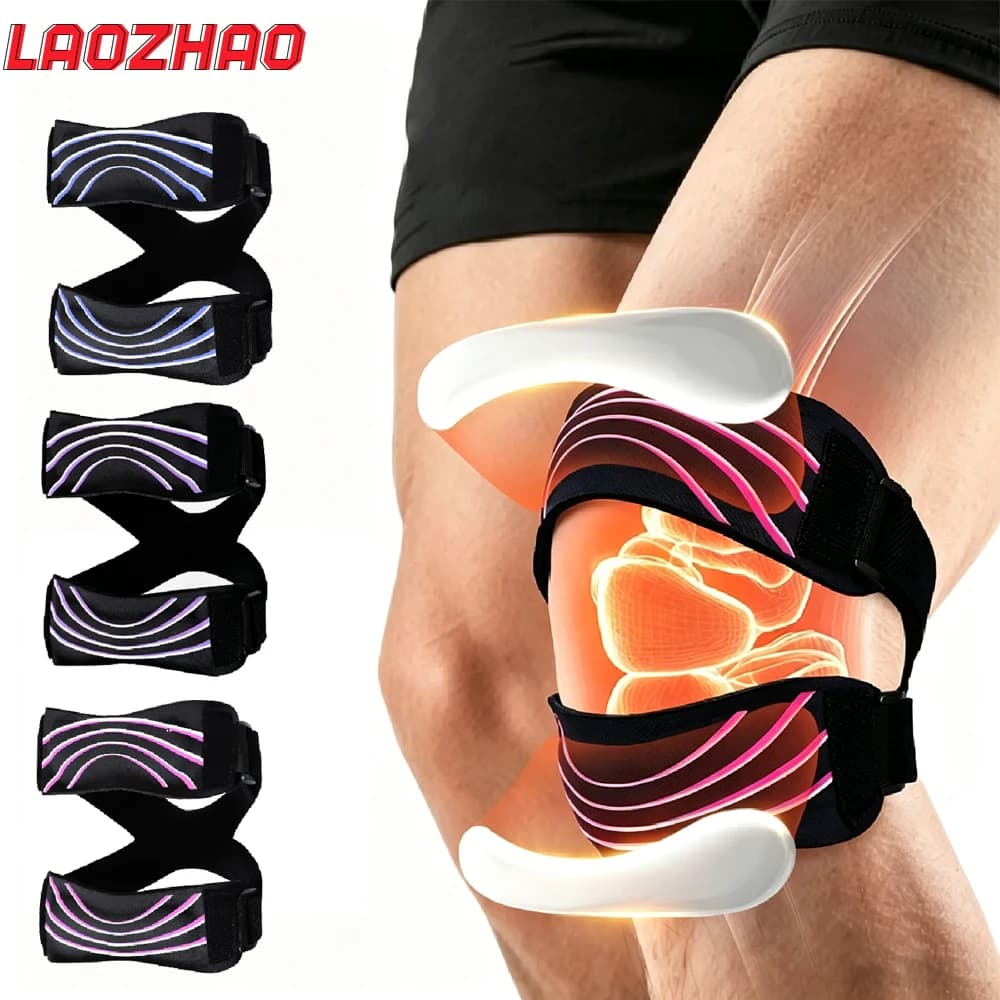 1 fascia di supporto per il tendine rotuleo - Ginocchiera regolabile per uomo e donna, fascia rotulea antiscivolo per alleviare il dolore, artrite
