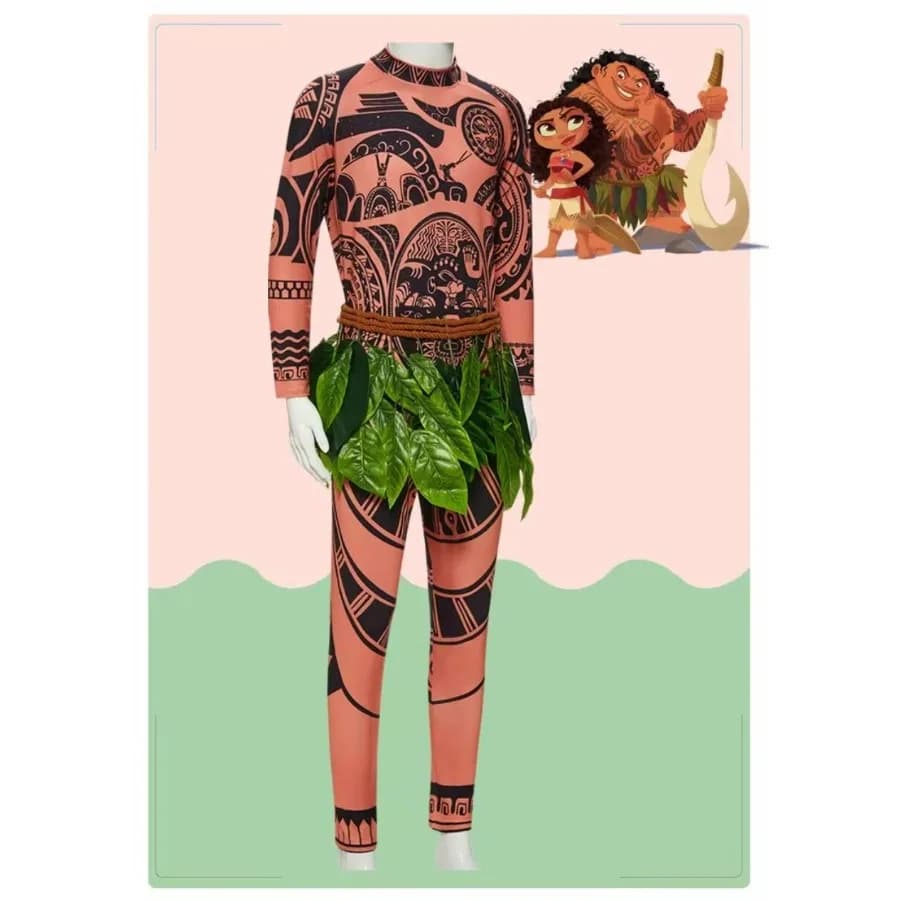 2026 CyMoana Maui Cosplay Costume Adult Halloween/Carnival Adventure Jumpsuit Party Costume