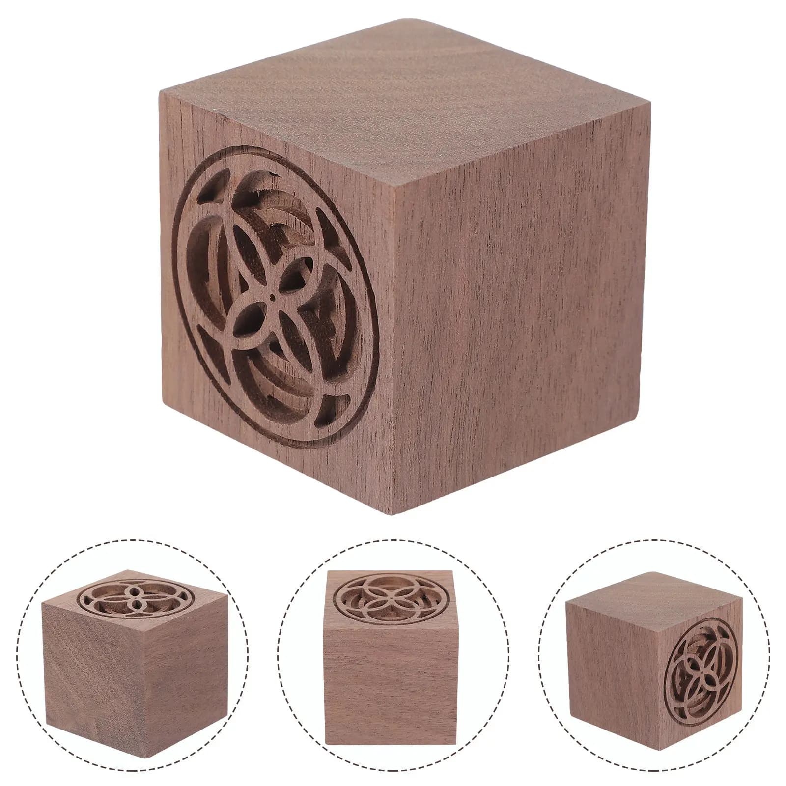 Diffusore in Legno, Cubo Aromaterapico Naturale, Diffusore di Oli Essenziali, Decorazione per Auto e Studio