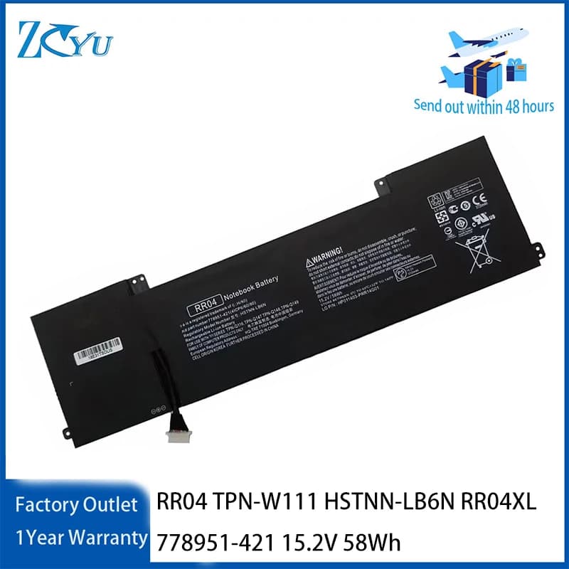 RR04 Laptop Battery for HP Omen 15 15-5014TX TPN-W111 HSTNN-LB6N RR04XL 778951-421 etc 15.2V 58Wh