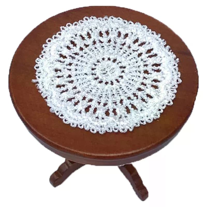Set di 2 Tovagliette in Miniatura 1:12 per Casa delle Bambole, Modello di Scena, Arredamento per Casa delle Bambole, Decorazione per Gioco Creativo dei Bambini