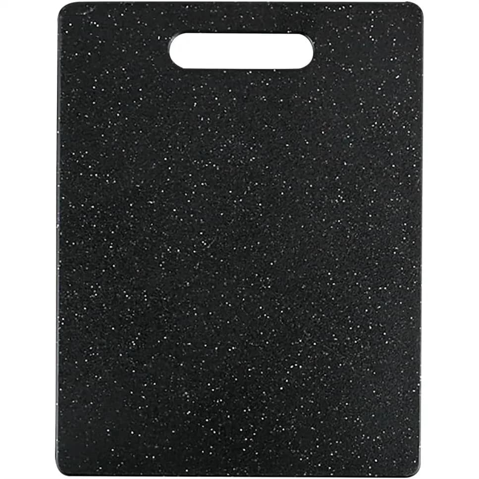 Tagliere con Manico 8.5x11 Pollici in Granito Midnight, Tagliere Compatto per Preparazione Cucina, Lavabile in Lavastoviglie, Superficie in Polimero Non Poroso