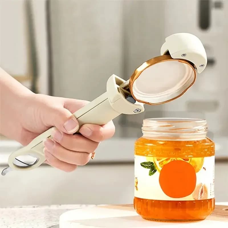 Apribottiglie multifunzione Barattoli di vetro retrattili Apri tappo birra Aspirazione magnetica Utensili da cucina per risparmiare manodopera in acciaio inossidabile