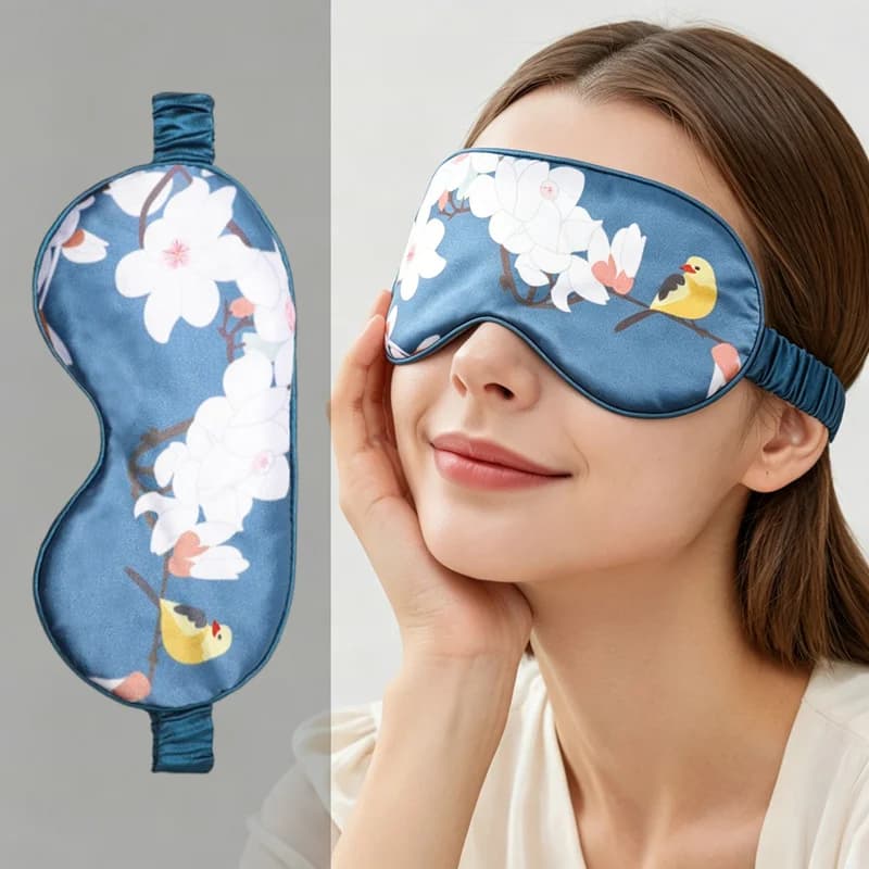 Silk Like Sleep Facial Mask Portable Travel Sleeping Masks Silk Slippery Skin Friendly Eyeshade Yoga Relaxing Blind Pack