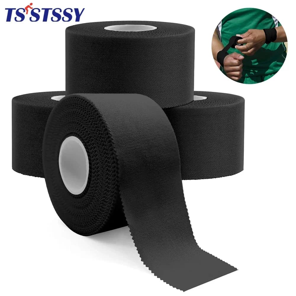 1 roll of pre-winding tape OK TAPE, underwear band in athletic foam for sports protection for ankle, wrist, arm, wrist, wrist, knee, white and black