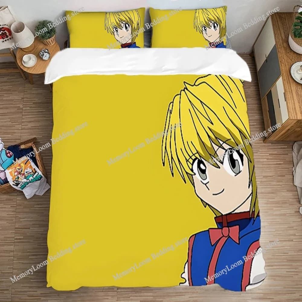 Bed Set Single Double Large Size Pillowcase Anime Kurapika Fashion Bedding Decorations Quilt Cover Art Duvet Covers Linen Sets
