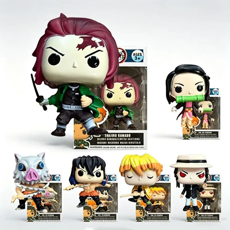 Slayer Character Anime Figurine Vinyl Statue Toy Series Collectible Decoration Gift for Cartoon Lovers Desktop Birthday Present