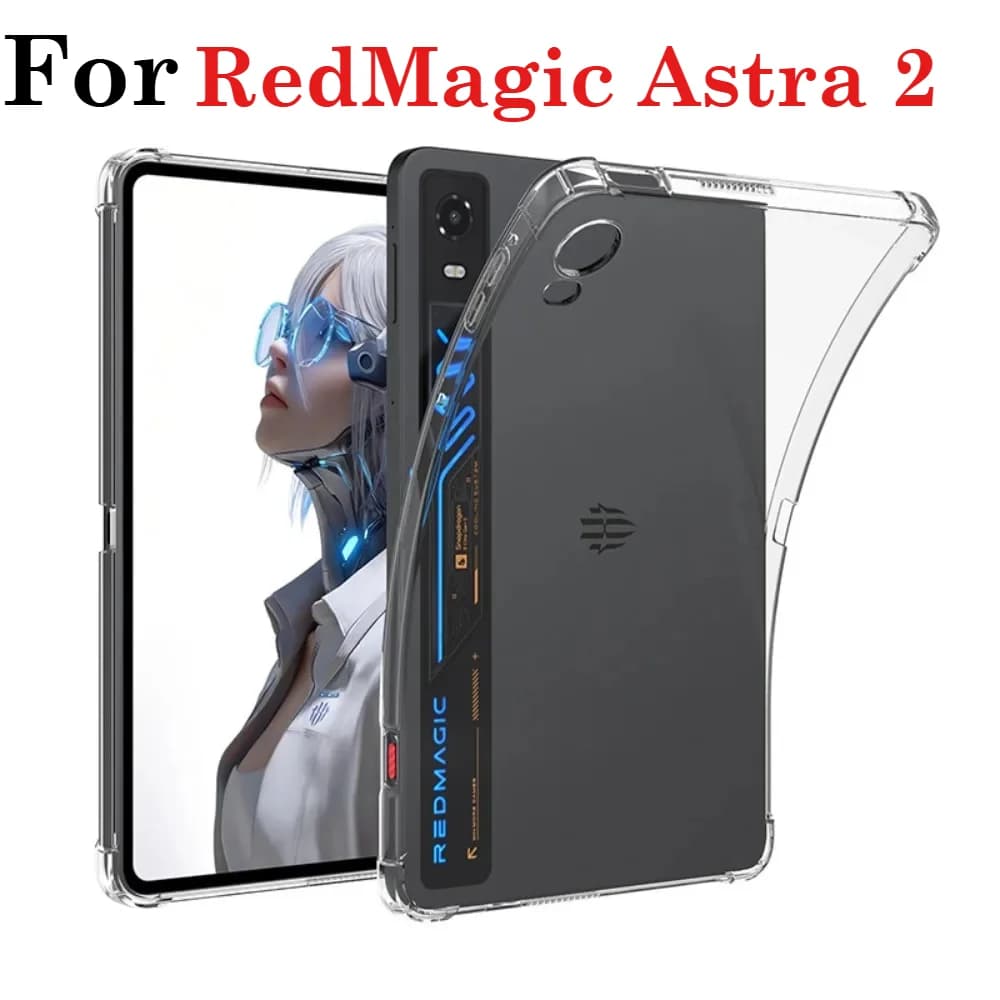 TPU Slim Tablet Case For New RedMagic Astra 2 , Gaming Tablet 5 Pro 9.06 " Shockproof Soft Transparent Shockproof Airbags Case