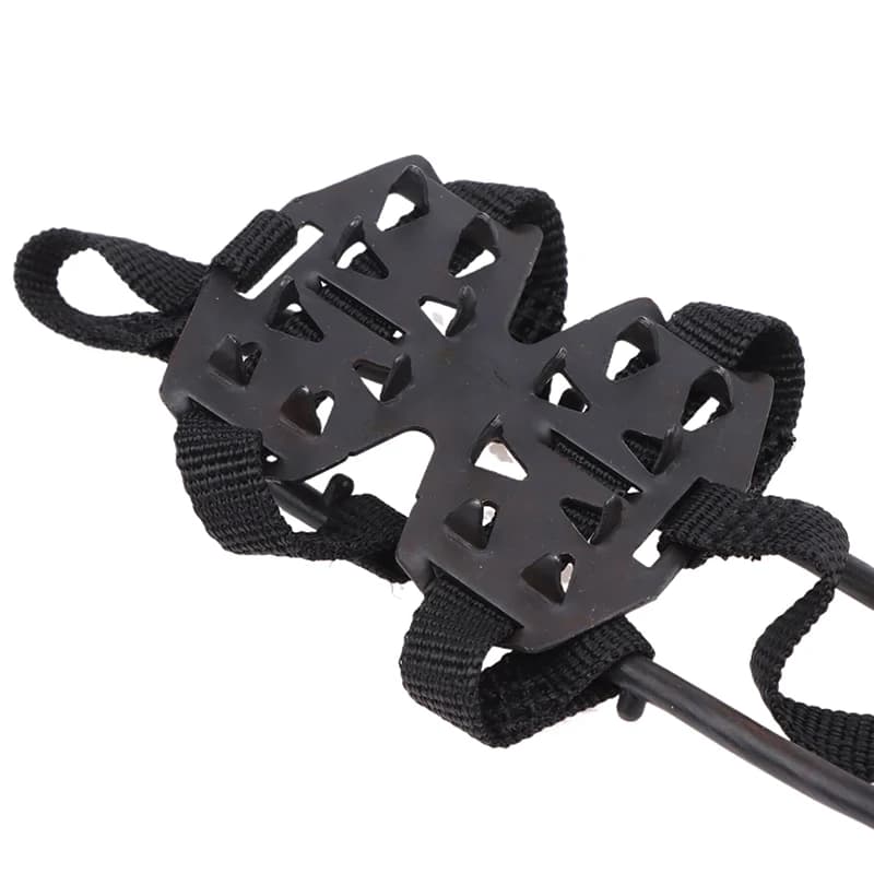 Ramponi Antiscivolo a 24 Denti per Scarpe da Trekking, Punte per Stivali per Camminare e Arrampicare in Sicurezza sul Ghiaccio