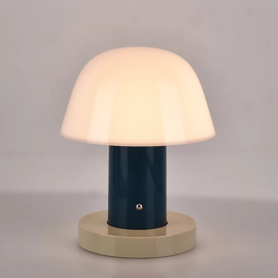 Camera da letto soggiorno sala da pranzo lampada da tavolo a fungo ricaricabile per esterni Interruttore tattile a LED piccola luce notturna a fungo