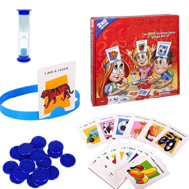 Carte divertenti per bambini Gioco da tavolo Giocattolo Indovina chi sono Gioco Gioco per feste in famiglia Gioco da tavolo educativo interattivo genitore-figlio Regali giocattolo