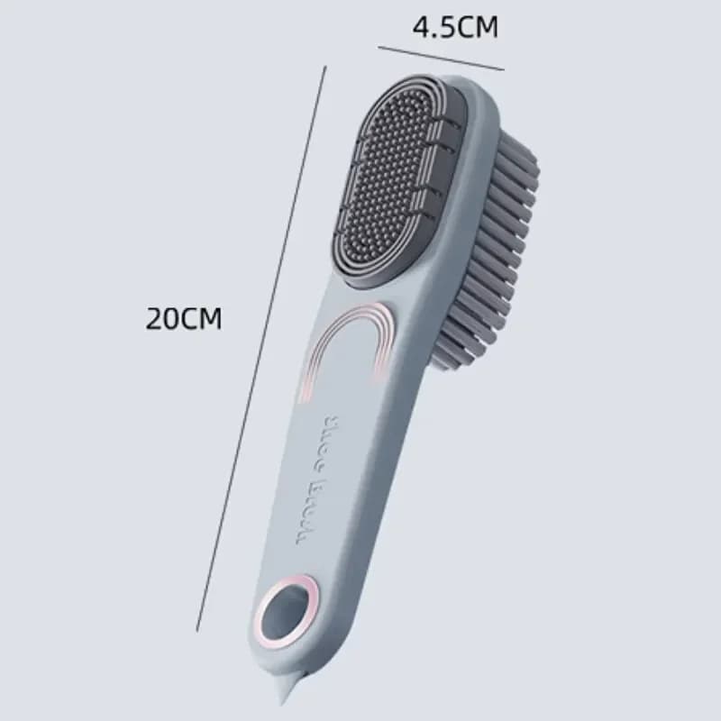 Double-sided Rubber Shoe Brush Soft Bristles Clothes Shoe Brushes Care Specialized Brush Waterproof Dirt Removal Cleaning Tool