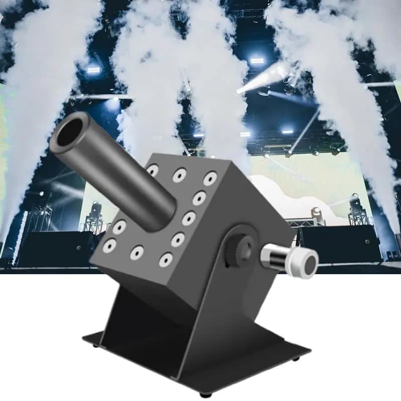 Macchina del fumo CO2 a LED RGB 3in1 colorata con controllo DMX512 per discoteche, feste, bar, effetti scenici, matrimoni - Colonna di gas CO2