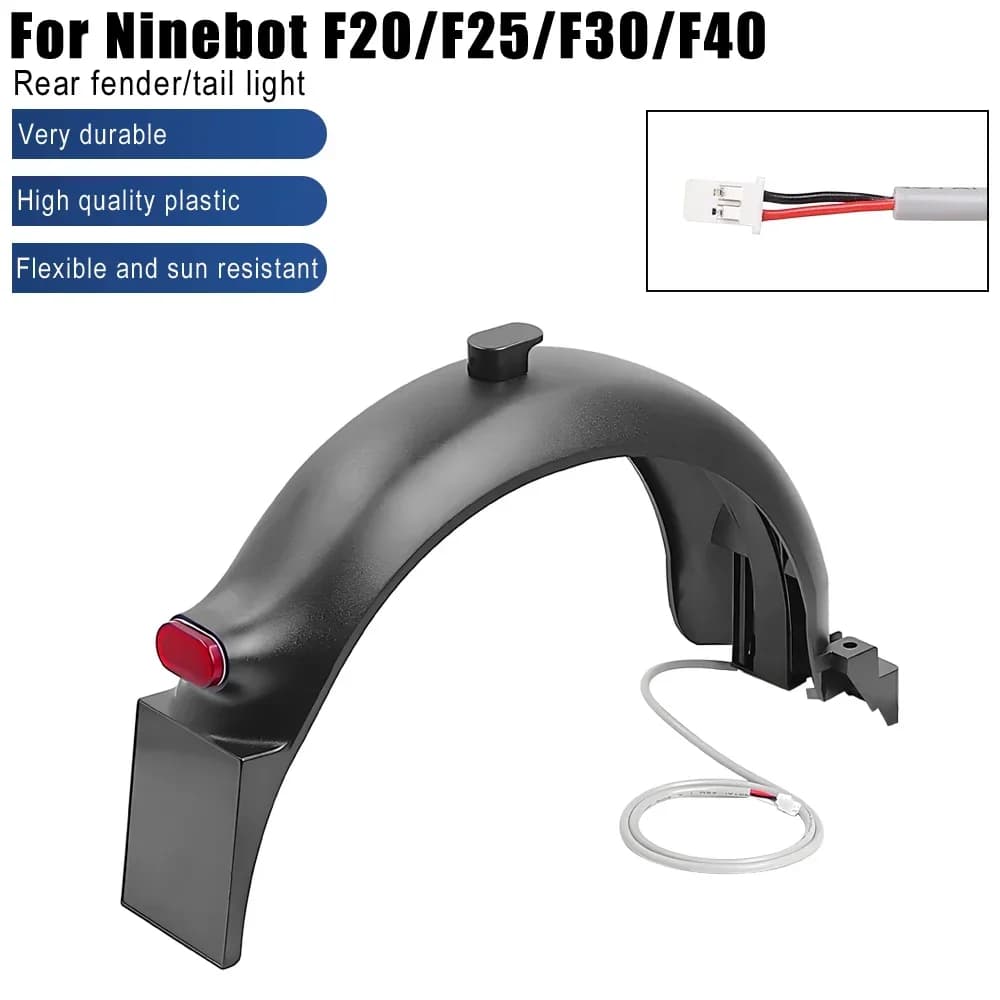 Parafango posteriore per scooter elettrico per Segway Ninebot F20 F30 F40 Serie F Accessori per scooter elettrici Parafango include parte fanale posteriore freno