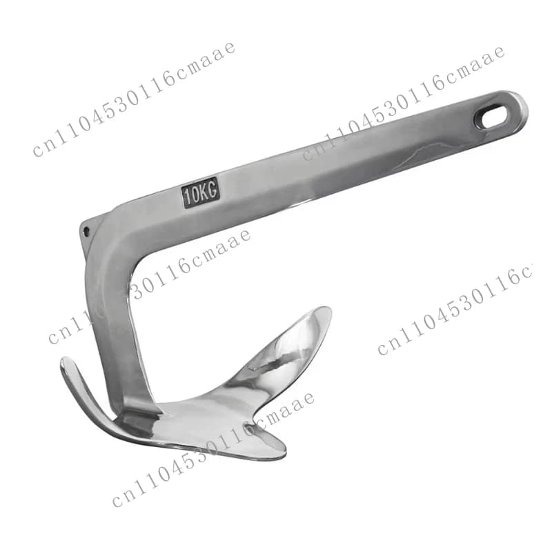 Custom Bruce Anchor 316 Stainless Steel Marine Big Claw Anchor for Yacht Ship Rowing Boat Security Protection Hardware