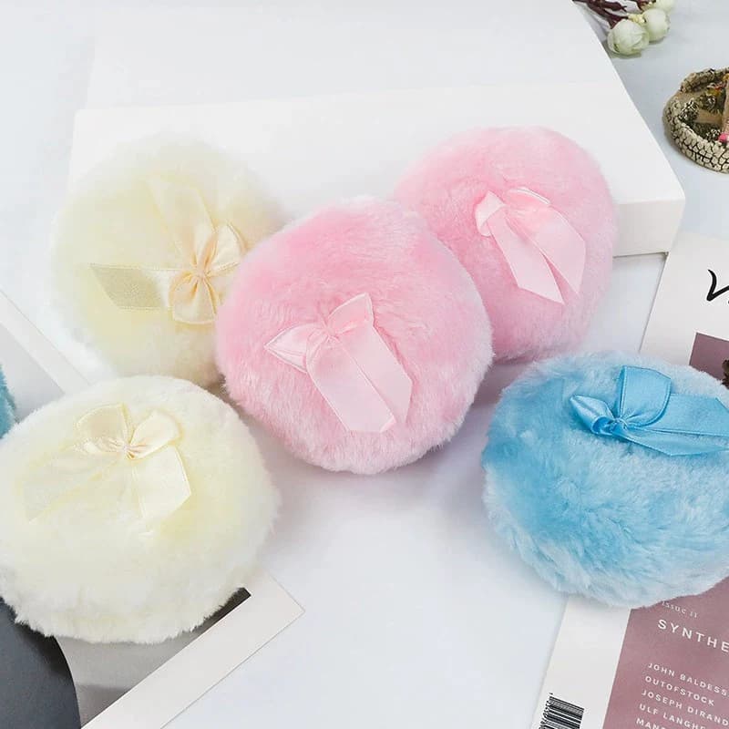 Nuovi Spugnetti Trucco in Peluche Professionali a Fiocco, Morbidi e Soffici, per Cipria e Fondotinta, Strumento di Bellezza