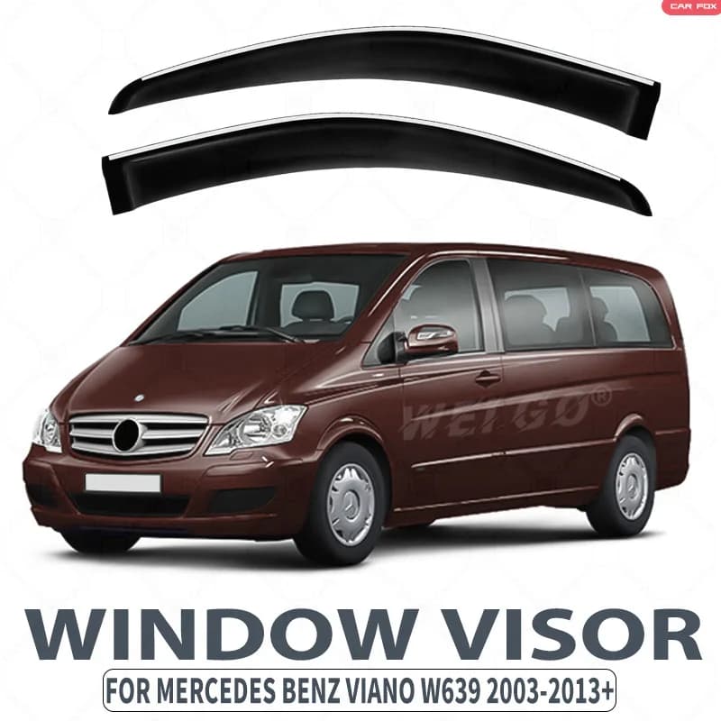 Per Mercedes Benz Viano W639 2003-2013: Deflettori Parasole per Finestrini Auto, Protezione Antipioggia e Antivento, Accessori Auto