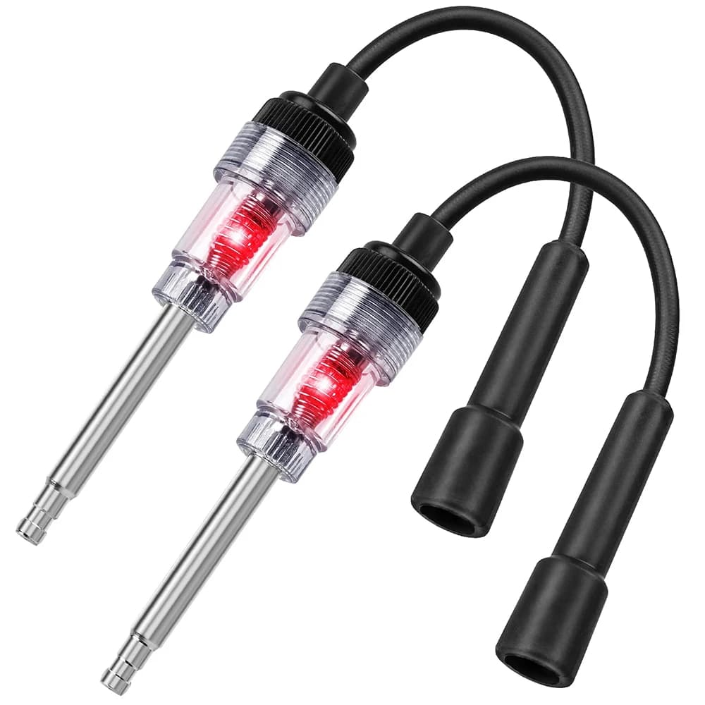 Test di candele per auto da 2 pezzi Kit di risoluzione dei problemi dell'accensione online Strumento di test e diagnostica dell'accensione del motore!